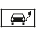 Verkehrsschild "Elektrisch betriebene Fahrzeuge"