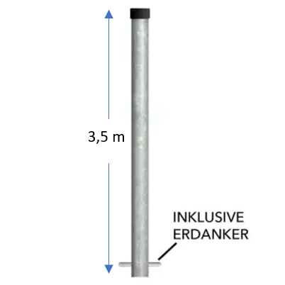 Schilderpfosten 3,5 m (Masten)