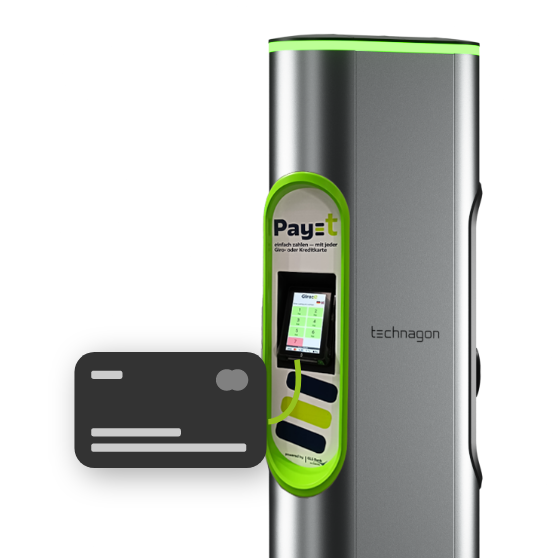 Technagon Giro-e Pay-T Terminal (Einbau in Front, kein Ladepunkt entfällt) für TEP4