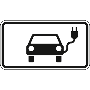 [52.925.02-55136] Verkehrsschild "Elektrisch betriebene Fahrzeuge"